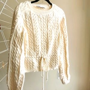Zara White Sweater